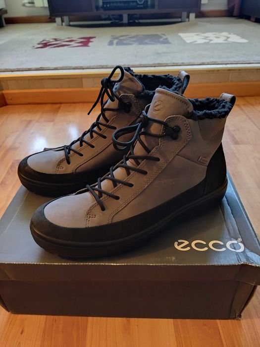 Ботинки Ecco (Дания),зима,Gore-Tex,нубук+овчина,оригинал,новые,р-р 43