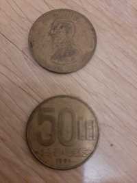 Moneda 50 lei 1991 Alexandru Ioan Cuza