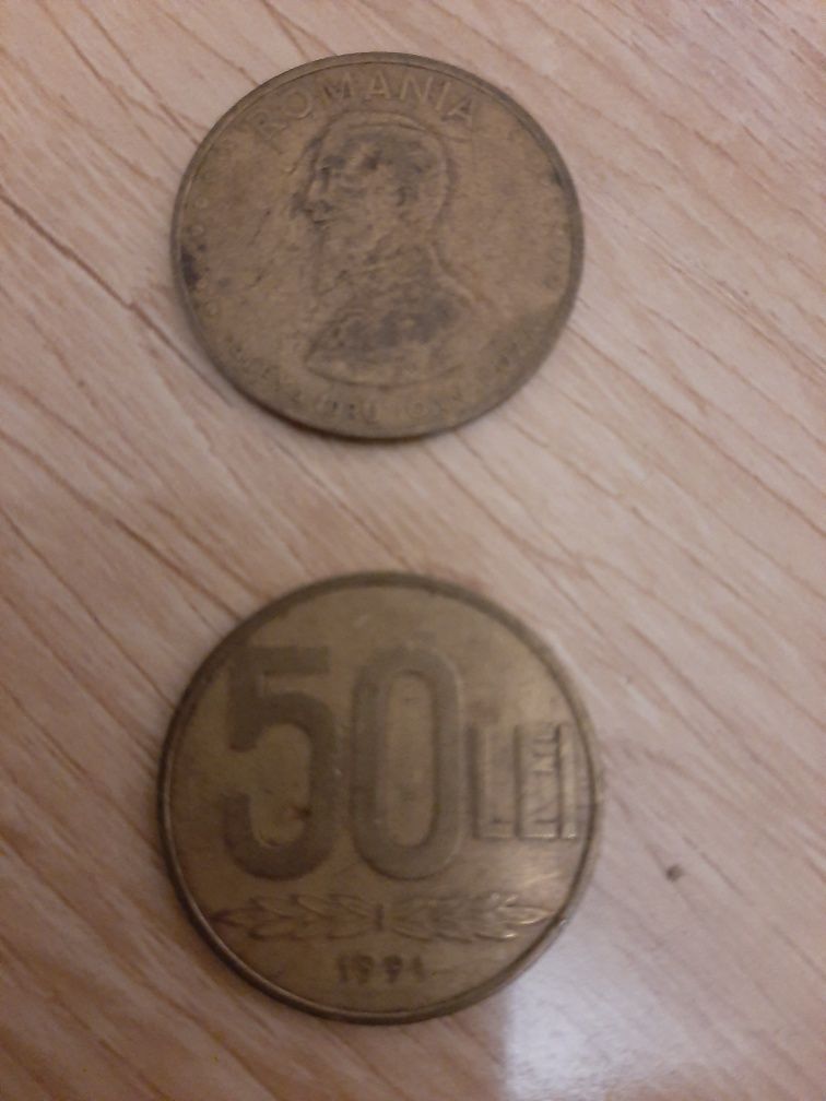 Moneda 50 lei 1991 Alexandru Ioan Cuza