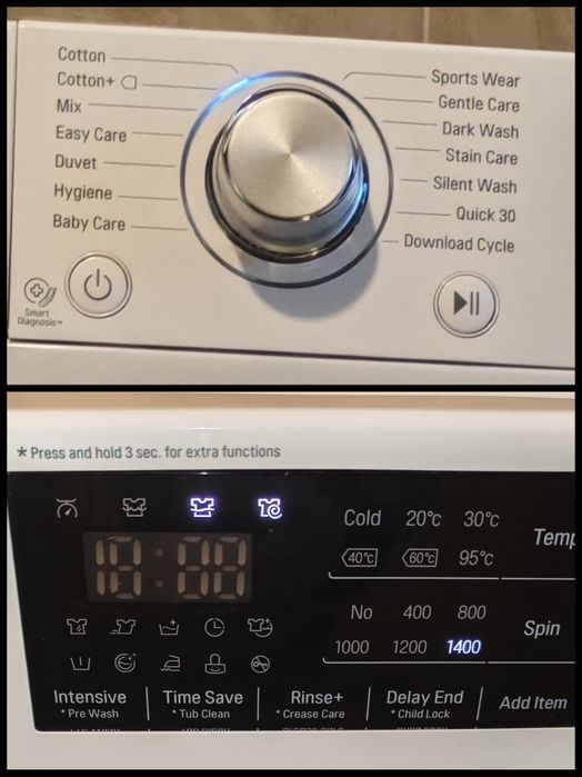 Перална LG F4J5QN4W