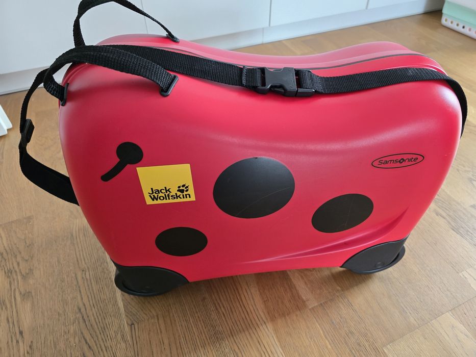 Troler copii SAMSONITE Dream Rider Ladybird L, 37 cm, rosu-negru