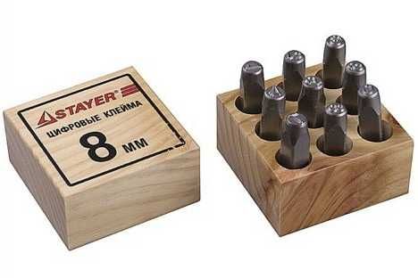 Клейма цифровые STAYER ,  буквенные  STAYER. Новые.