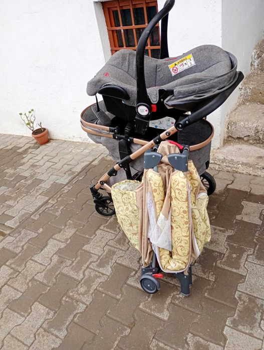 Patut ,Carucior 3 in 1 si Saltea