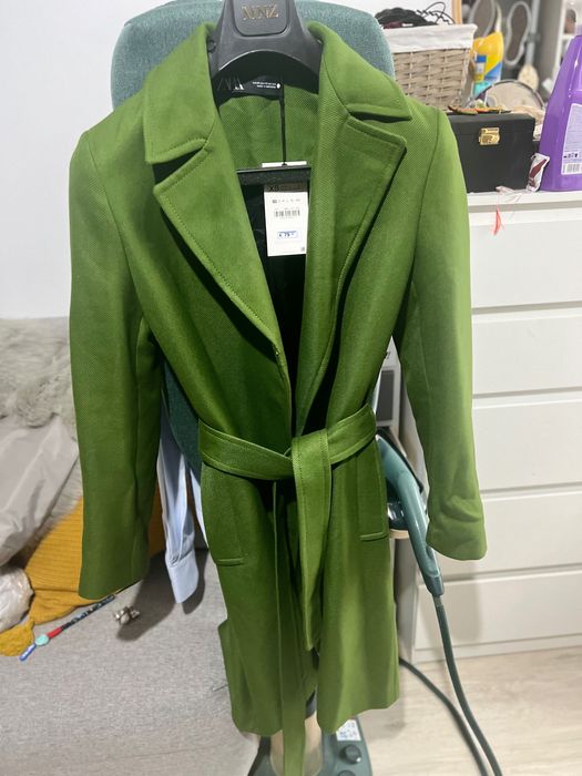 Palton Zara xs verde nou