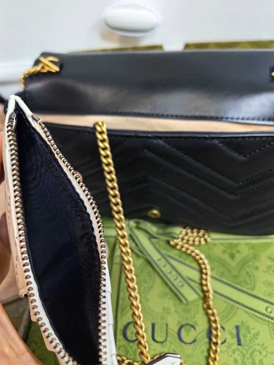 Дамска Чанта Gucci GG MARMONT Super Mini Bag 100% Leather