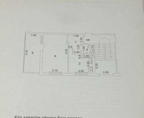 м.Тинчлик Афсона 1(2)-комн 1/5 42 м² балкон 2х6 м сост среднее огород