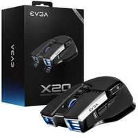 EVGA X20 Gaming Mouse, Wireless, Grey, Customizable, 16,000 DPI