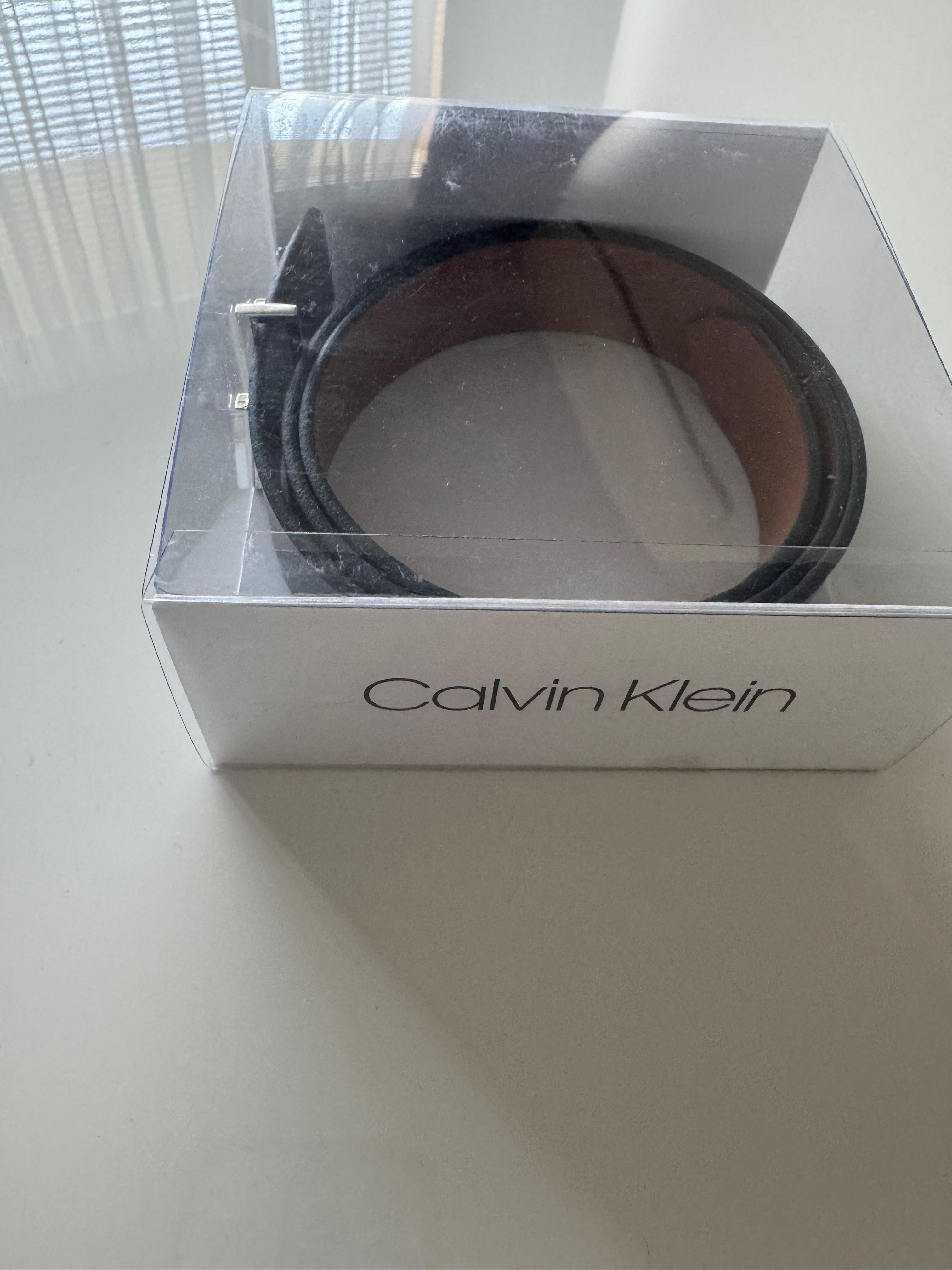 Оригинален колан Calvin Klein от естествена кожа
