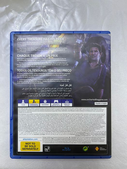 Uncharted 4 disk ps4