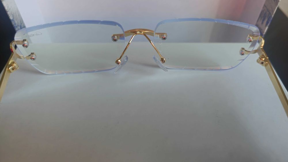 Ochelari de soare CARTIER Diamond Cut Lenses Transparent