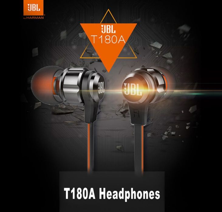 JBL безжични слушалки T180A Bluetooth тип тапи