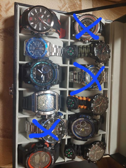 Лот ръчни мъжки часовници