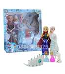Голям Комплект кукли Елза и Анна с Олаф, 4бр кукли + Олаф Frozen