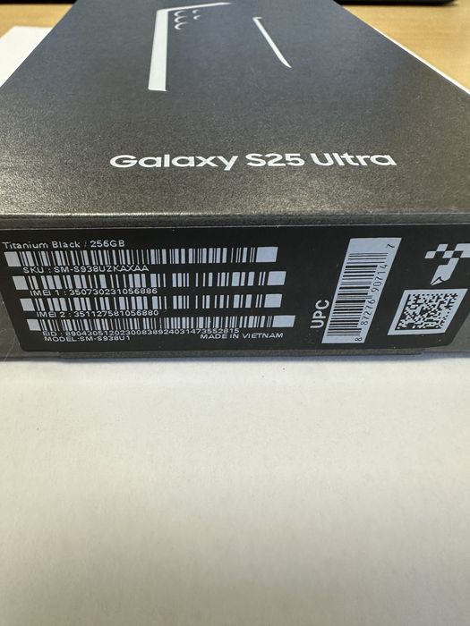 Samsung Galaxy S25 Ultra 256 gb TItanium Black sigilat