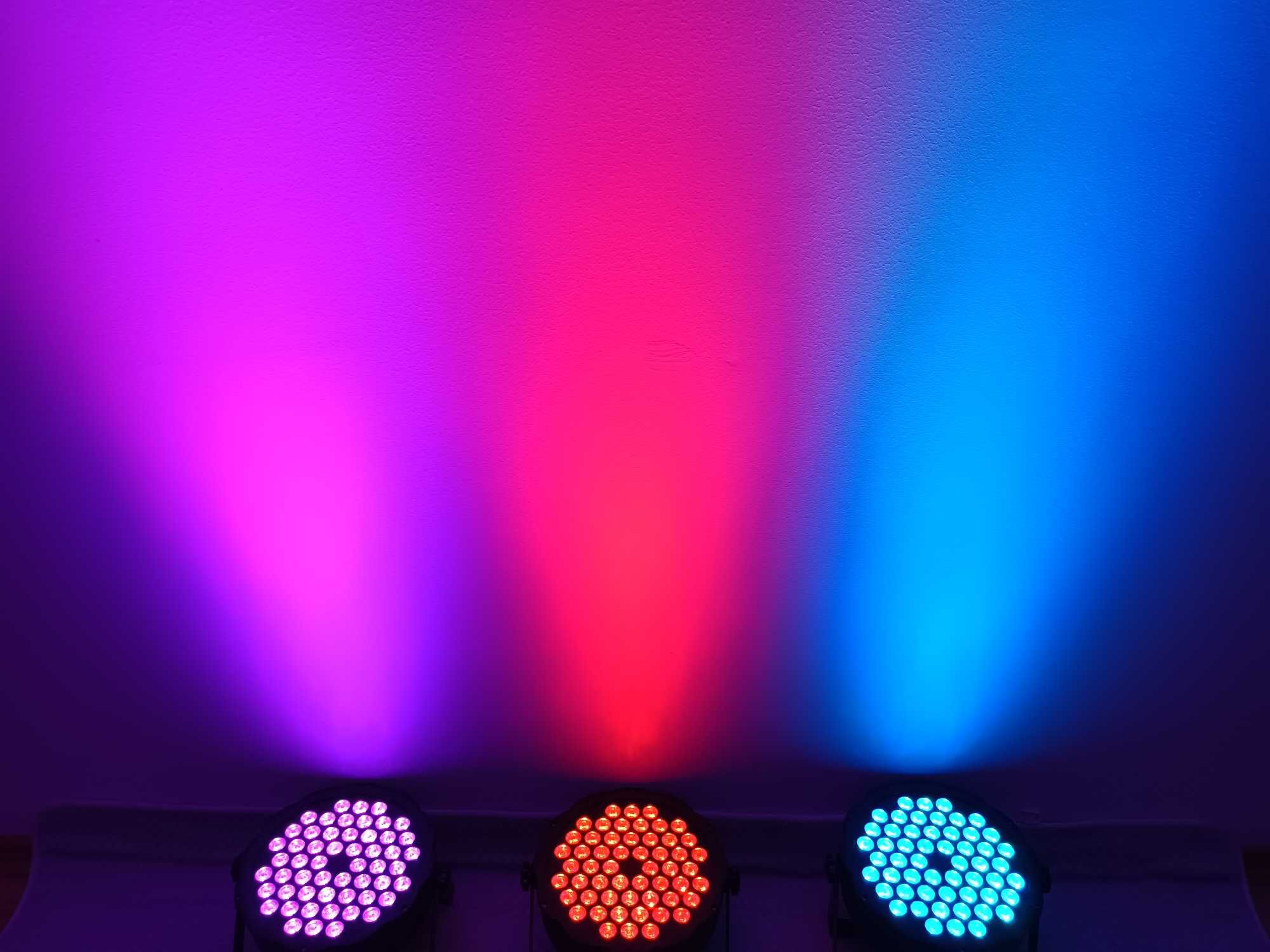 LUMINI DISCOTECA 54 LED-URI FULL COLOR Orga de culori Senzor muzica