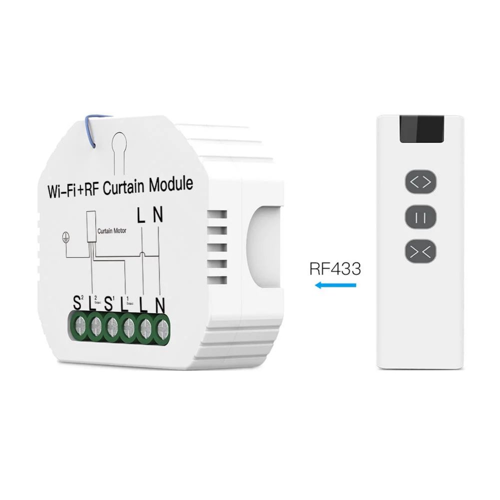 Smart WiFi/RF модул за управление на реверсивна електрическа задвижка