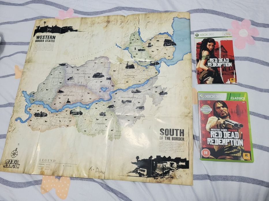 Joc Red Dead Redemption RDR xbox 360 one series + harta,poster,manual