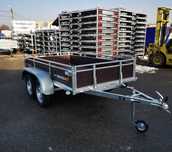Remorcă 750 kg, VESTA 25 W DA – doua axe, 250 x 135 x 37 cm,  RATE