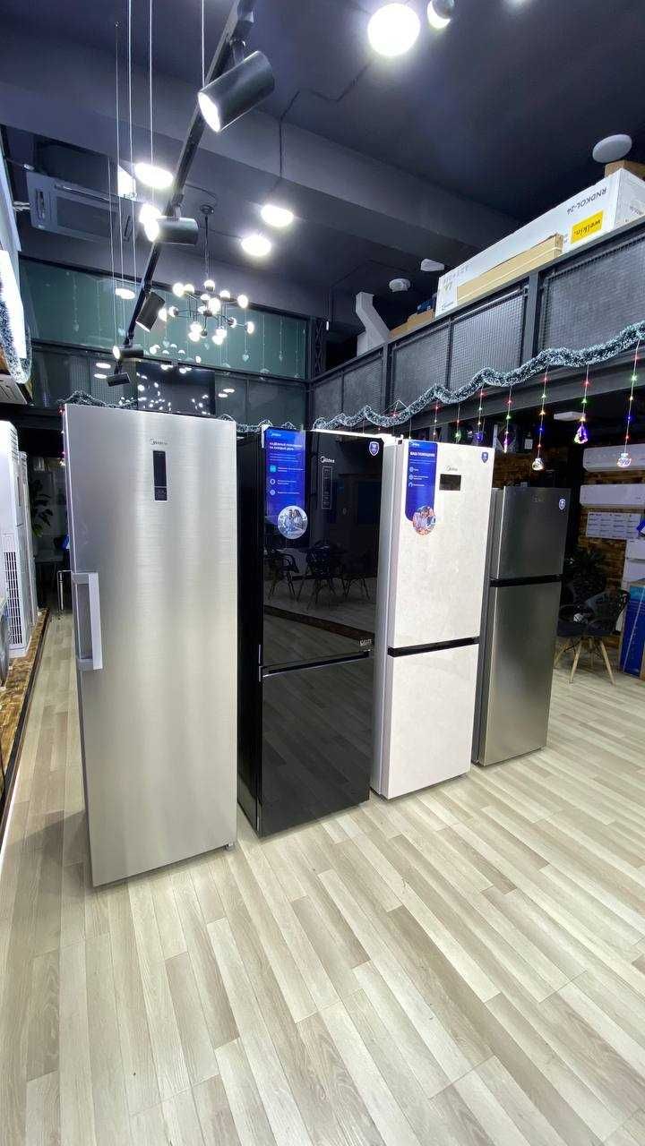 Холодильник Midea модель MDRB424FGF020 ( Стальной) на 320 литров