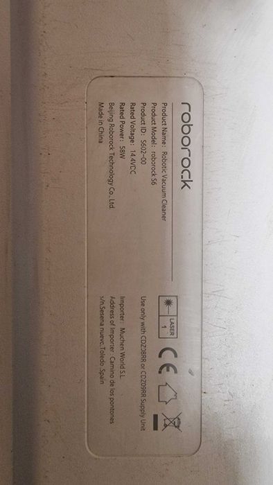 Robot de aspirare Roborock  S6 Alb, perie Dupont, Mop - impecabil