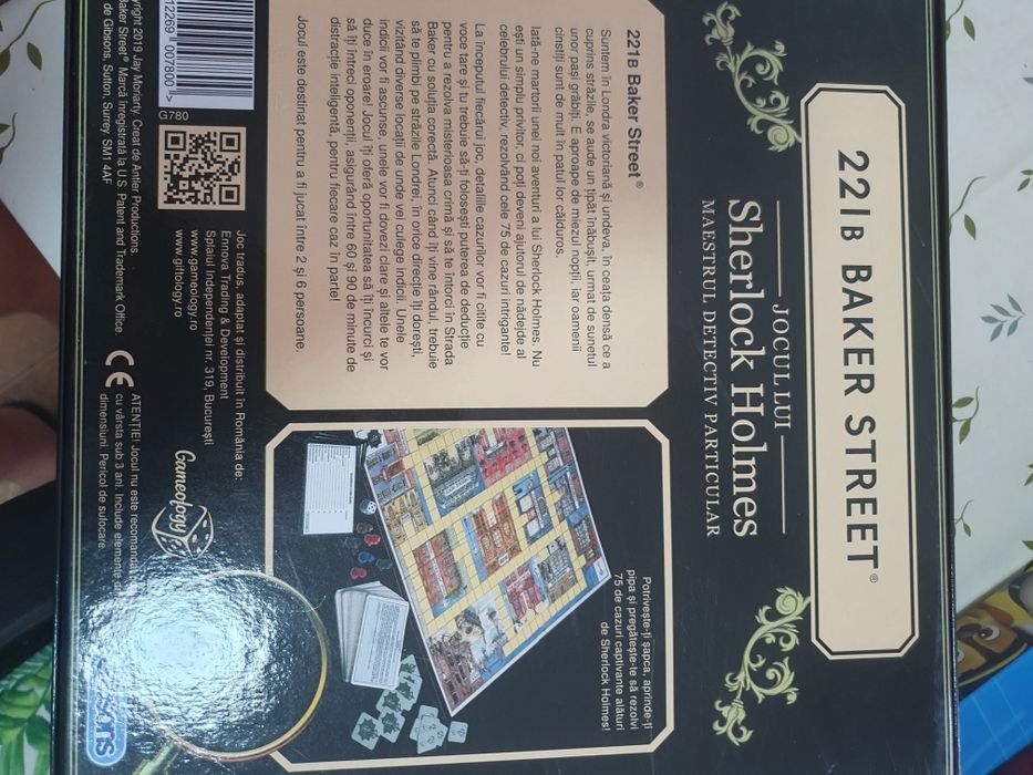 Sherlock Holmes Joc de societate Gibsons 221B Baker Street