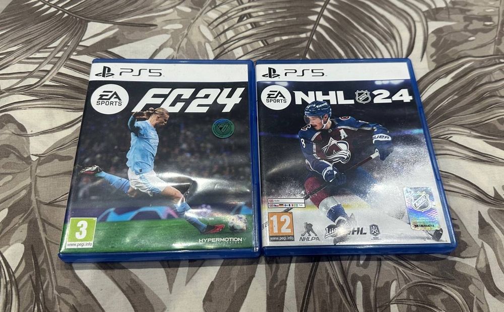 Диски пс 5 fc24 и nhl24