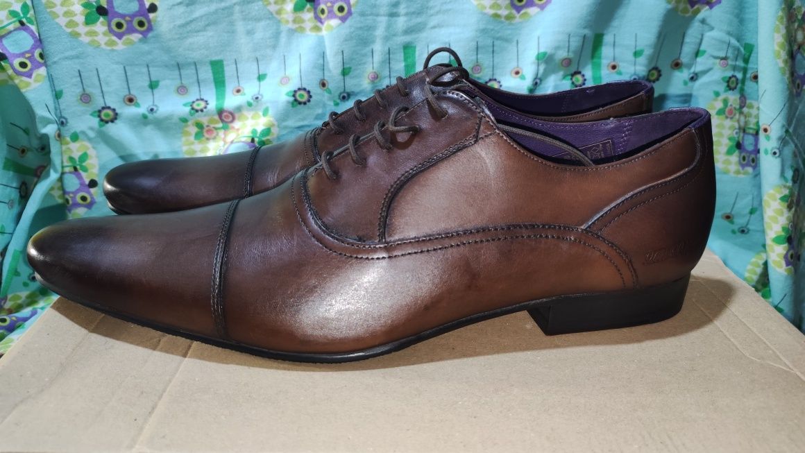 Стилни мъжки обувки от естествена кожа Ted Baker №47/48