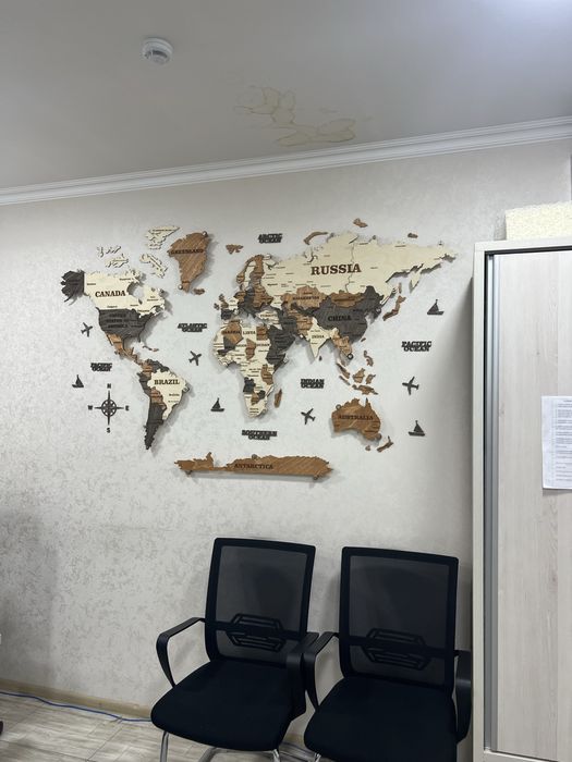 3D eco Dunyo xaritalari, 3Д карта мира