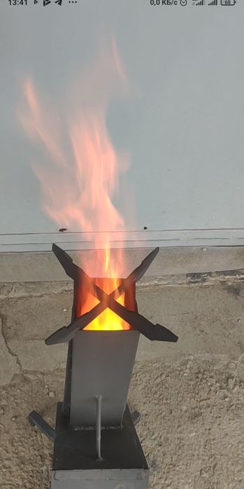 Походная печь щепотница.