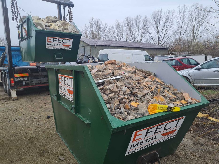 Deseuri reciclabile/nereciclabile,container,benă,habă,gunoi,moloz