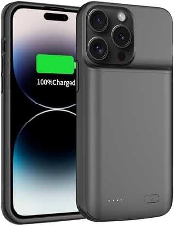 8500mAh Кейс Батерия телефон iPhone 15 Pro Max/Plus Айфон Power Bank