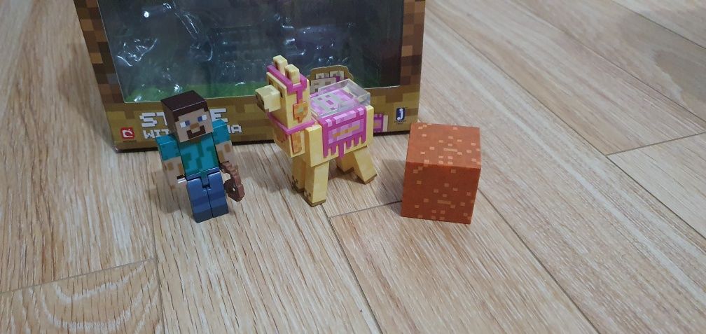 Figurine Minecraft,  Steve With Lama