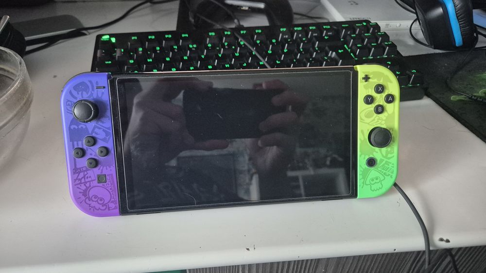 Nintendo Switch OLED Splatoon edition + 3 Игрри