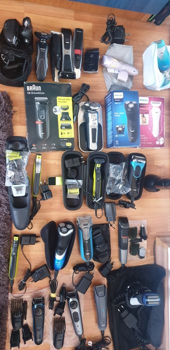 Pachet 44x aparat ras barbierit tuns Philips One Blade Prestige Braun