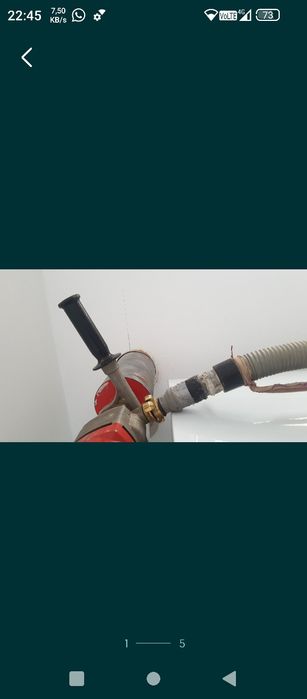 gaura carota fara praf beton caramidasa bca  pentru hota centrala aer