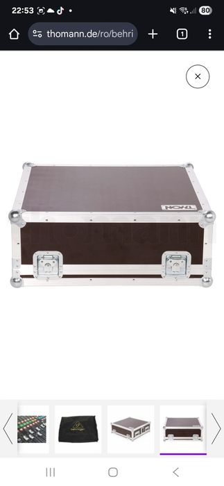 Behringer x32 compact și case Thon