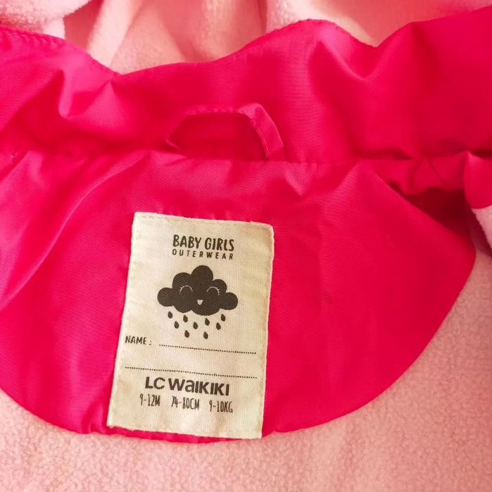 Ветровка розовая