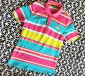 Tricou Kappa, marimea L, multicolor, guler polo