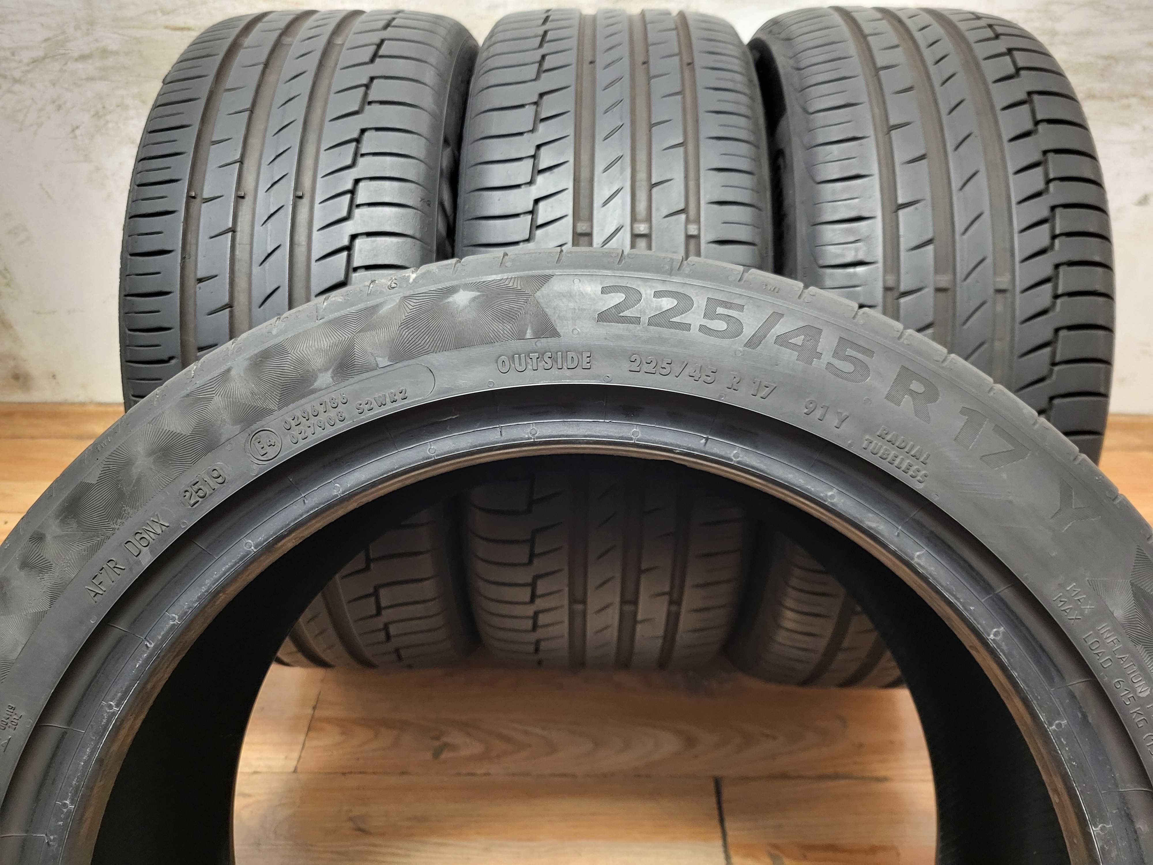 225/45/17 Continental Premium Contact 6