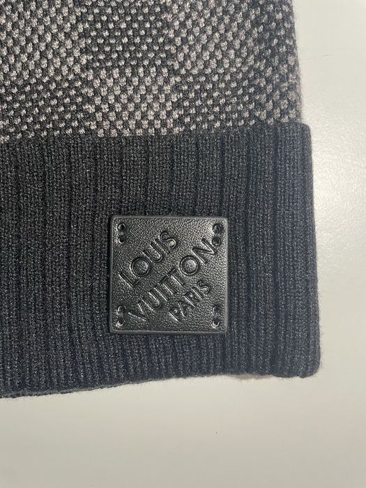 Căciulă Louis Vuitton Damier Black/Grey, nouă cu etichetă