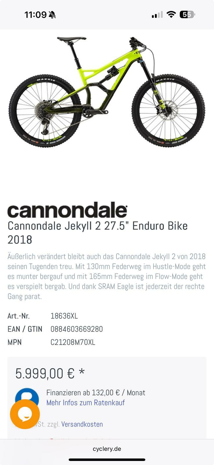 Cannondale Jekyll 2 XL,Carbon,full suspension Fox