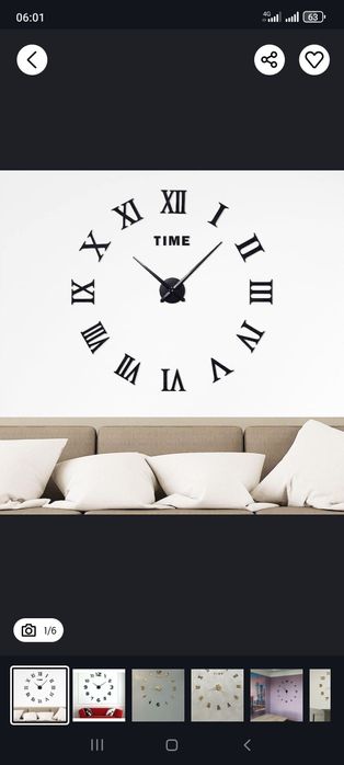 Настенные часы 3Д 
гарантия на механизм 6 месяца 
. Размеры от 0,60 до