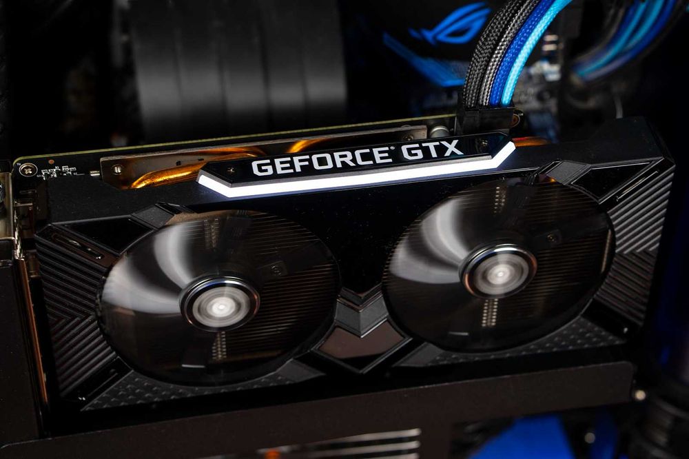 nVidia Palit 1660 Ti GTX 6 GB 192 bit GDDR6 на пломбе! Подсветка