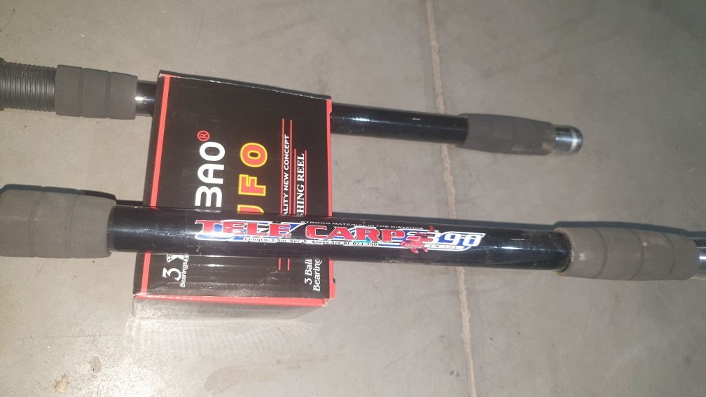Нов!!!Две въдици 3.90м с макари Master 5000