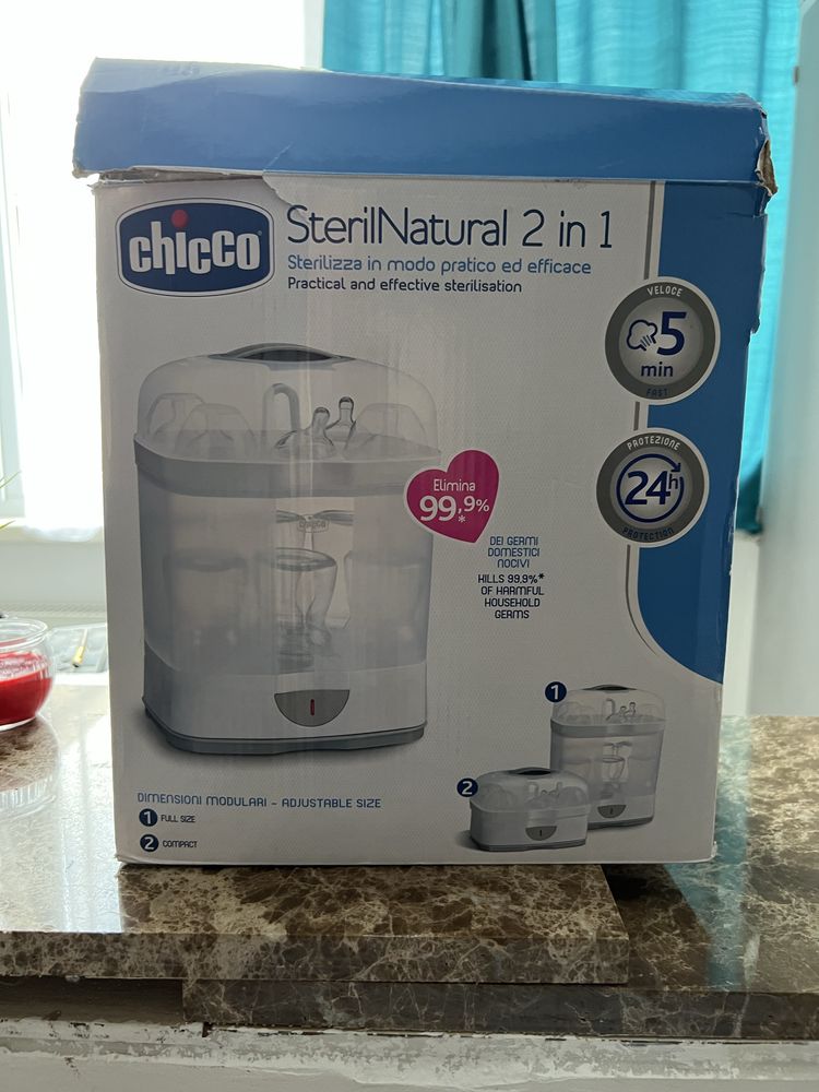 Sterilizator sticle Chicco Steril Natural 2 in 1