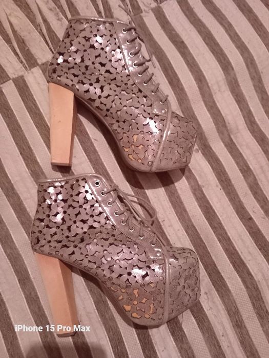 Оригинални Дизайнерски Боти от ест.кожа"JEFFREY CAMPBELL"!- 90%!