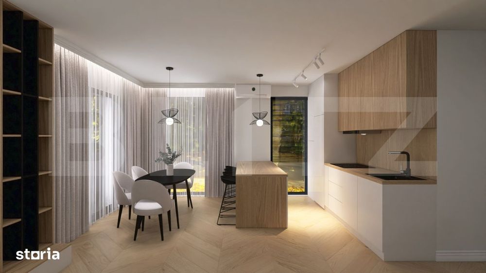 Apartament cu 2 camere, in suprafat utila de 47,34 mp, zona Bradet