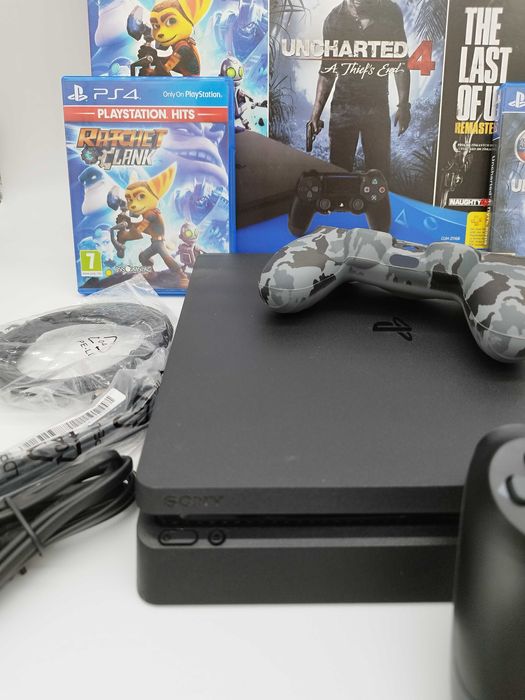 [ps4] Пълен Комплект SLIM 1TВ с две игри + допълнителен скин