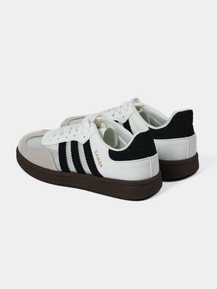 Женские кроссовки adidas samba бордового и черного цветв