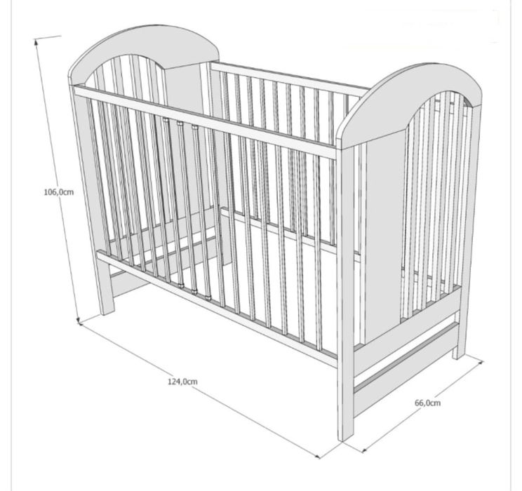 Бебешко легло Айко TYMON с включен матрак по поръчка